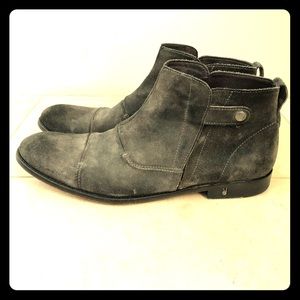 John Varvatos grey boots